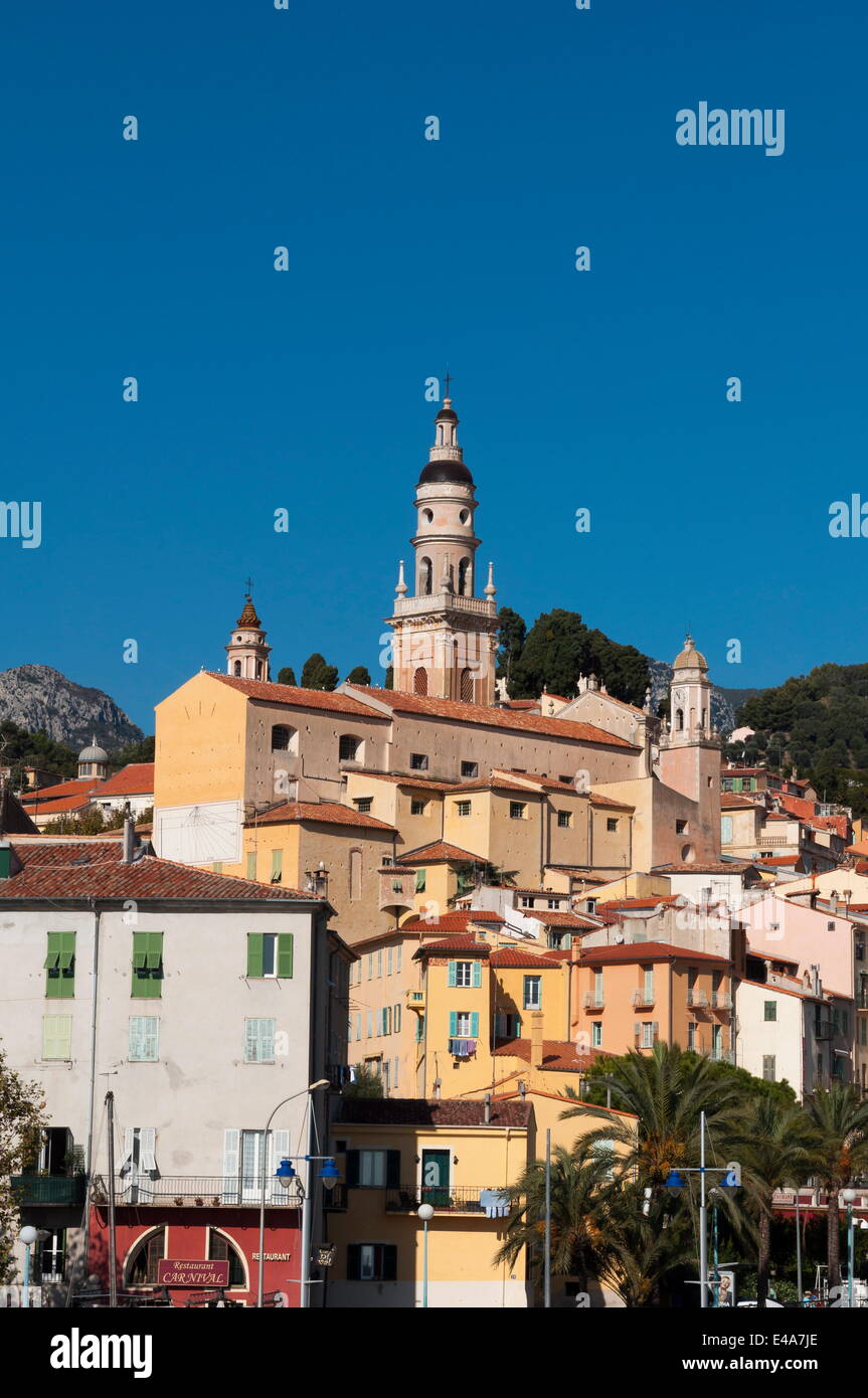 Mentone, Provence-Alpes-Côte d'Azur, Costa Azzurra, Francia, Mediterraneo, Europa Foto Stock