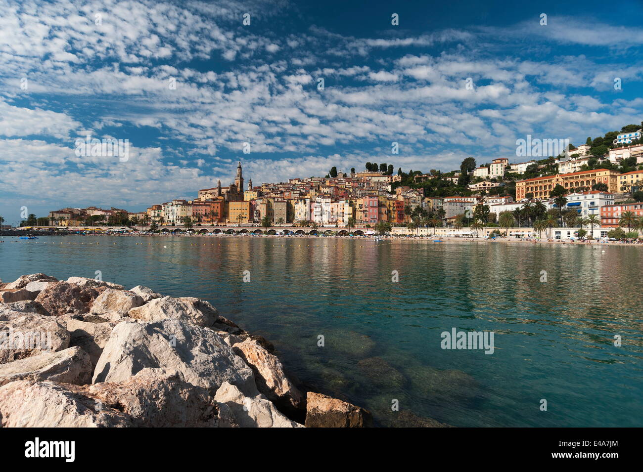 Mentone, Provence-Alpes-Côte d'Azur, Costa Azzurra, Francia, Mediterraneo, Europa Foto Stock