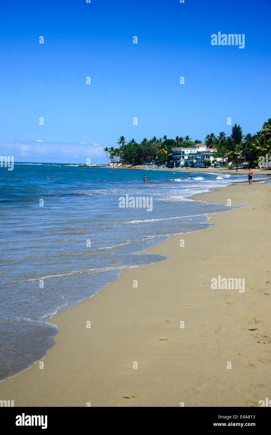 Spiaggia di Cabarete, Repubblica Dominicana, West Indies, dei Caraibi e America centrale Foto Stock