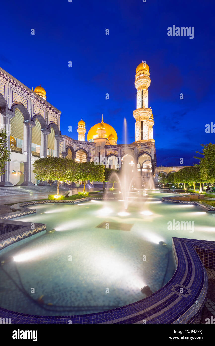 Il Sud Est Asiatico, Regno del Brunei Bandar Seri Begawan, Jame'asr Hassanal Bolkiah moschea Foto Stock