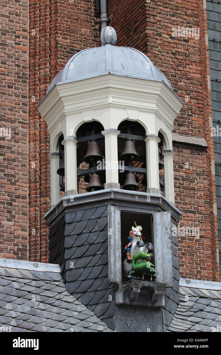 Sint Joris en de Draak Foto Stock