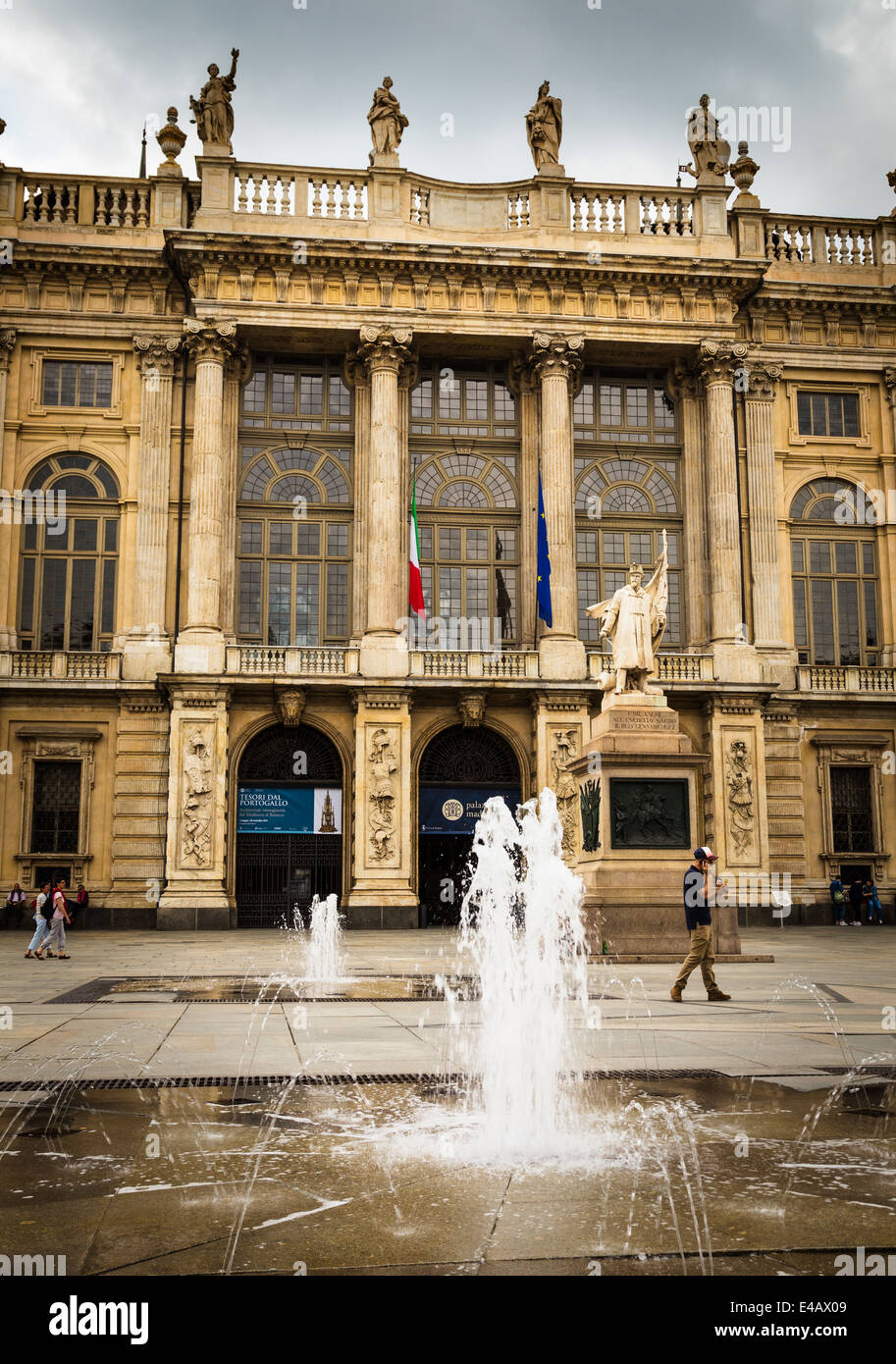 Palazzo Madama, in Piazza Castello, Torino, Italia. Foto Stock