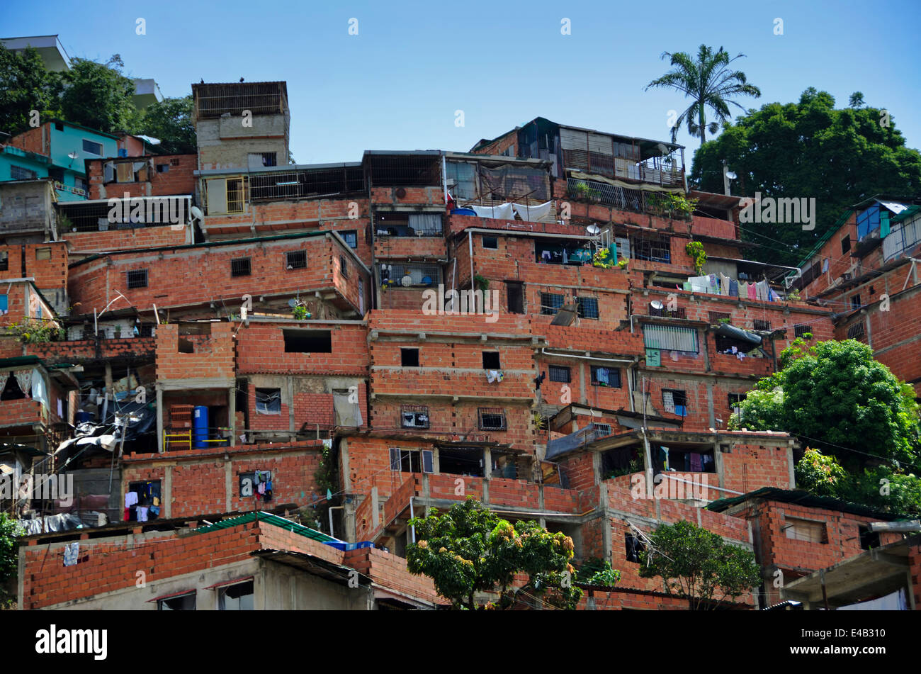 Baraccopoli di Caracas, Venezuela Foto Stock