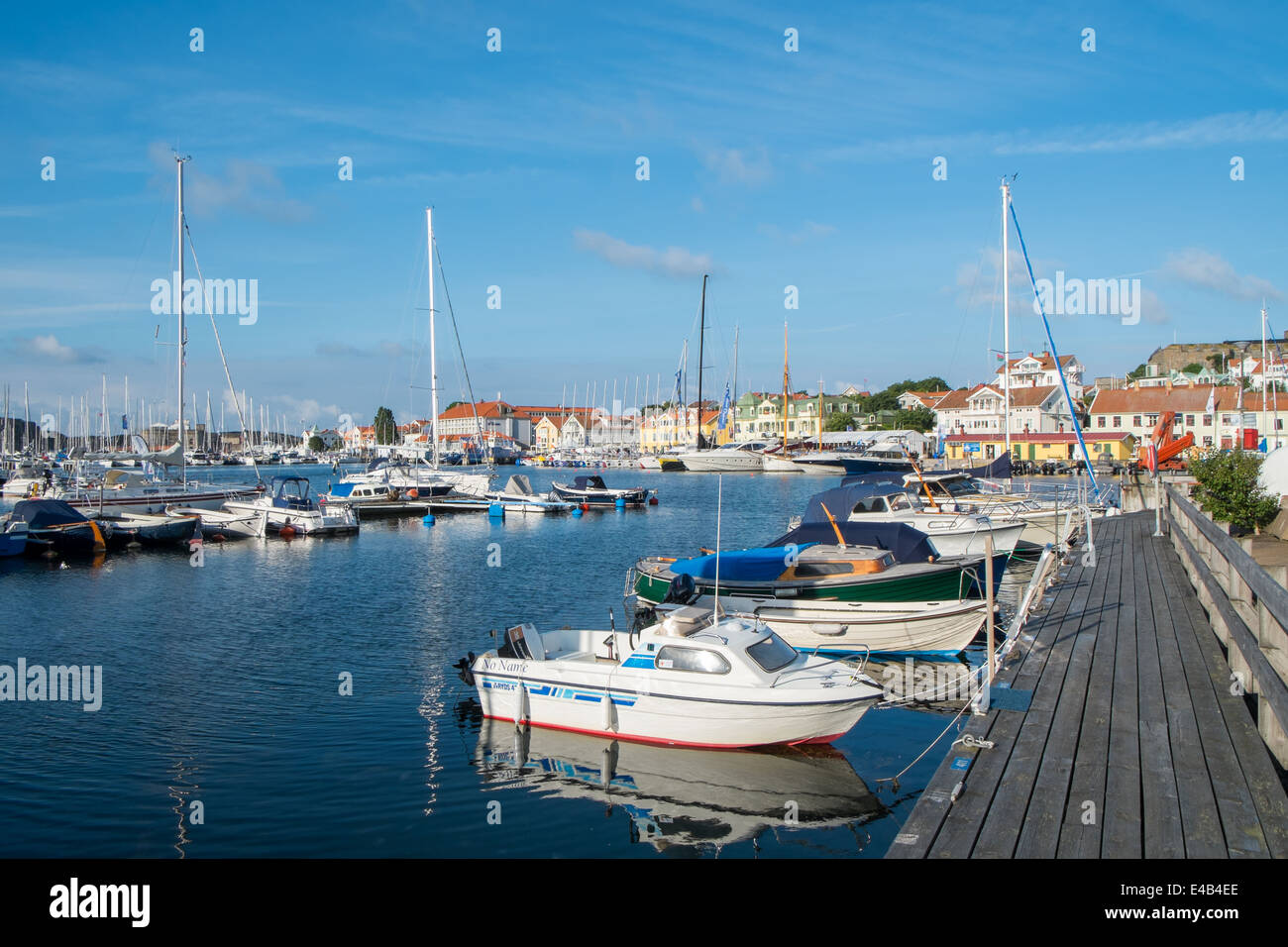 Marstrand su una tranquilla mattina d'estate Foto Stock