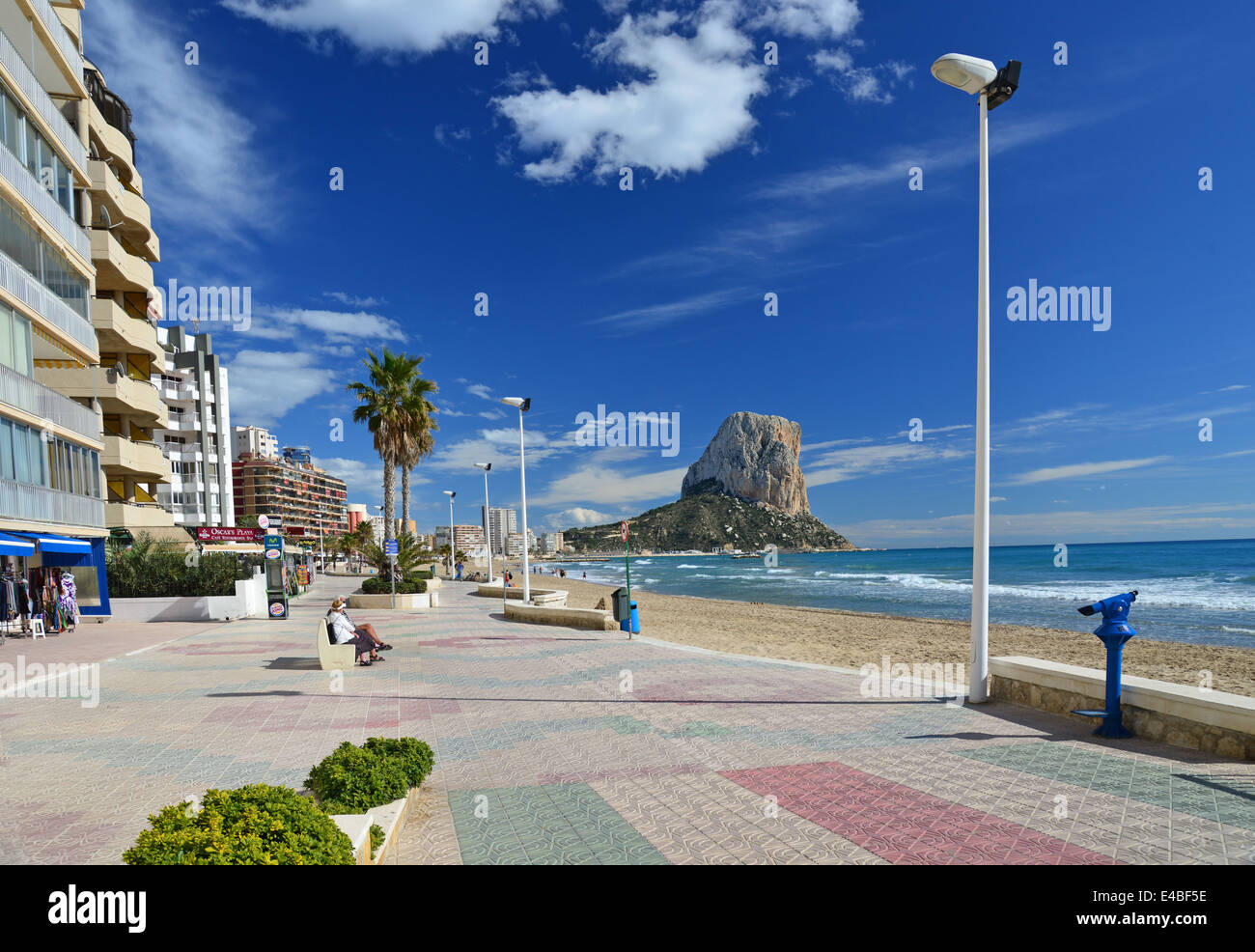 Playa del Arenal-Bol, Calpe (CALP), Costa Blanca, Alicante provincia, il Regno di Spagna Foto Stock