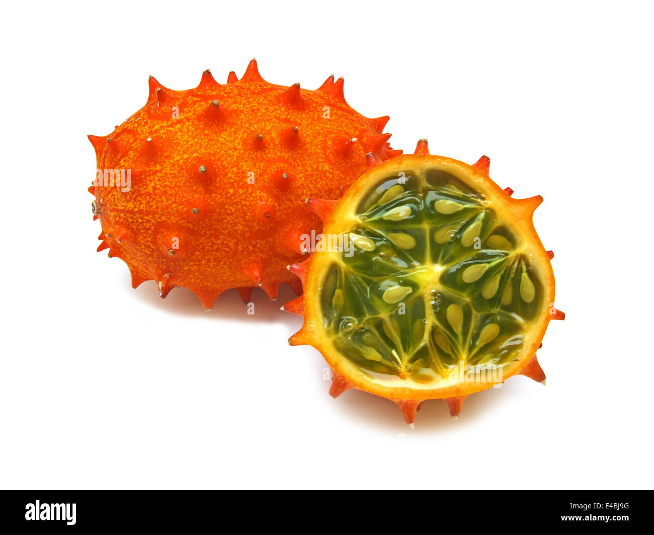 Kiwano (Cucumis metuliferus) Foto Stock