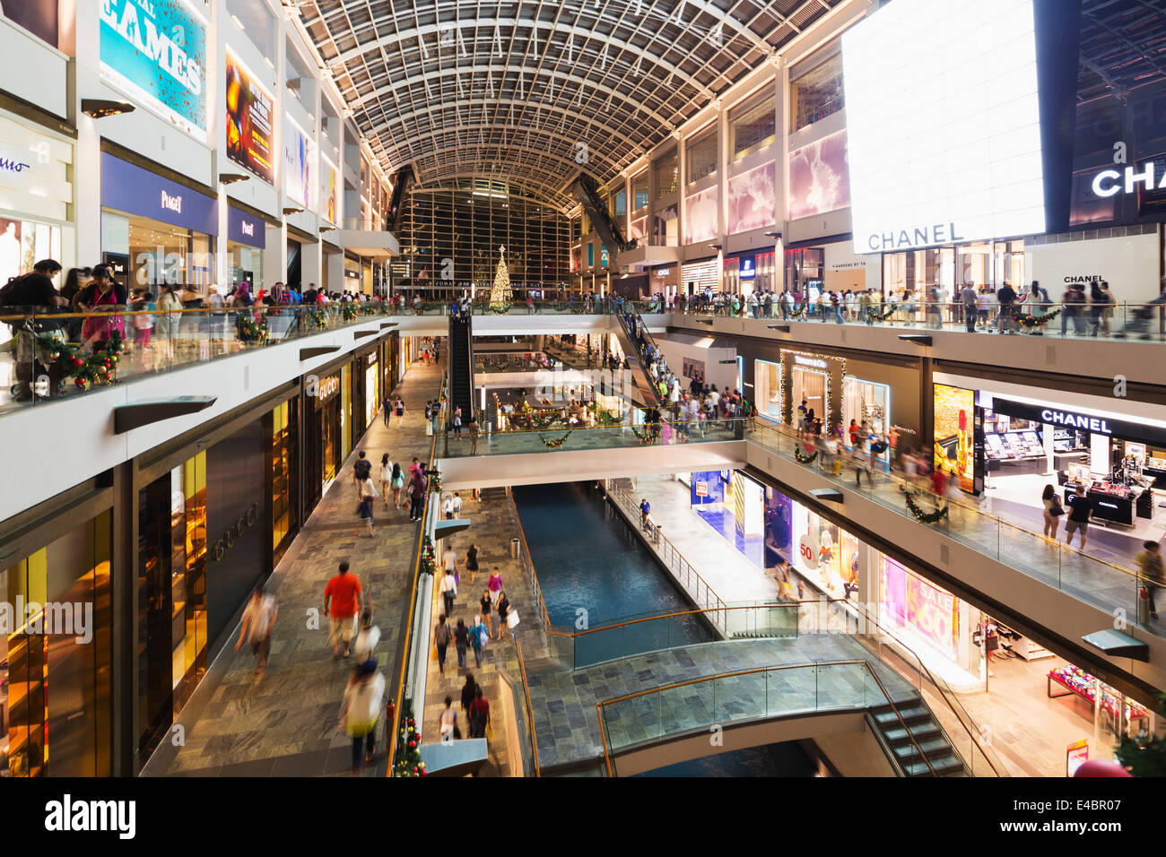 Il Sud Est asiatico, Singapore, Marina Bay Sands Mall Foto Stock