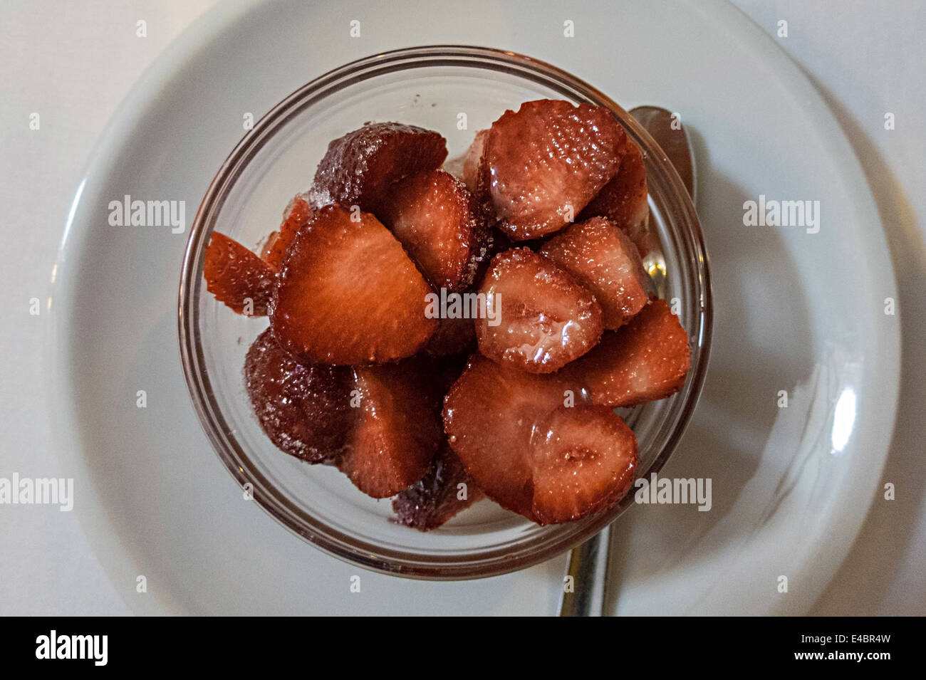 Coppa di fragole Foto Stock