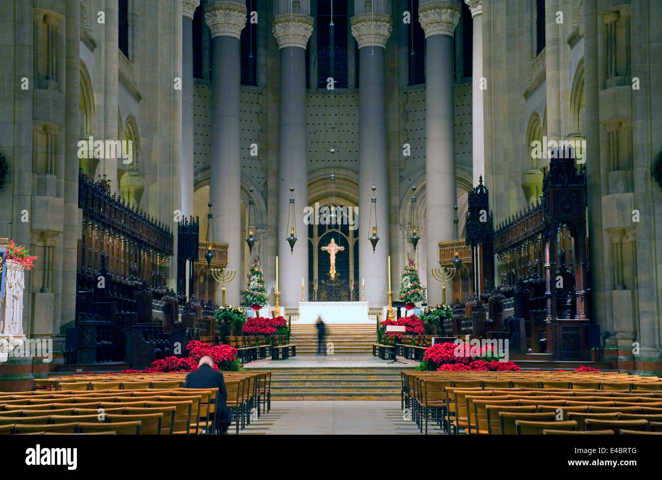 La Cattedrale di San Giovanni il divino. Amsterdam Avenue New York, NY (tra West 110th Street e 113 Street). Foto Stock