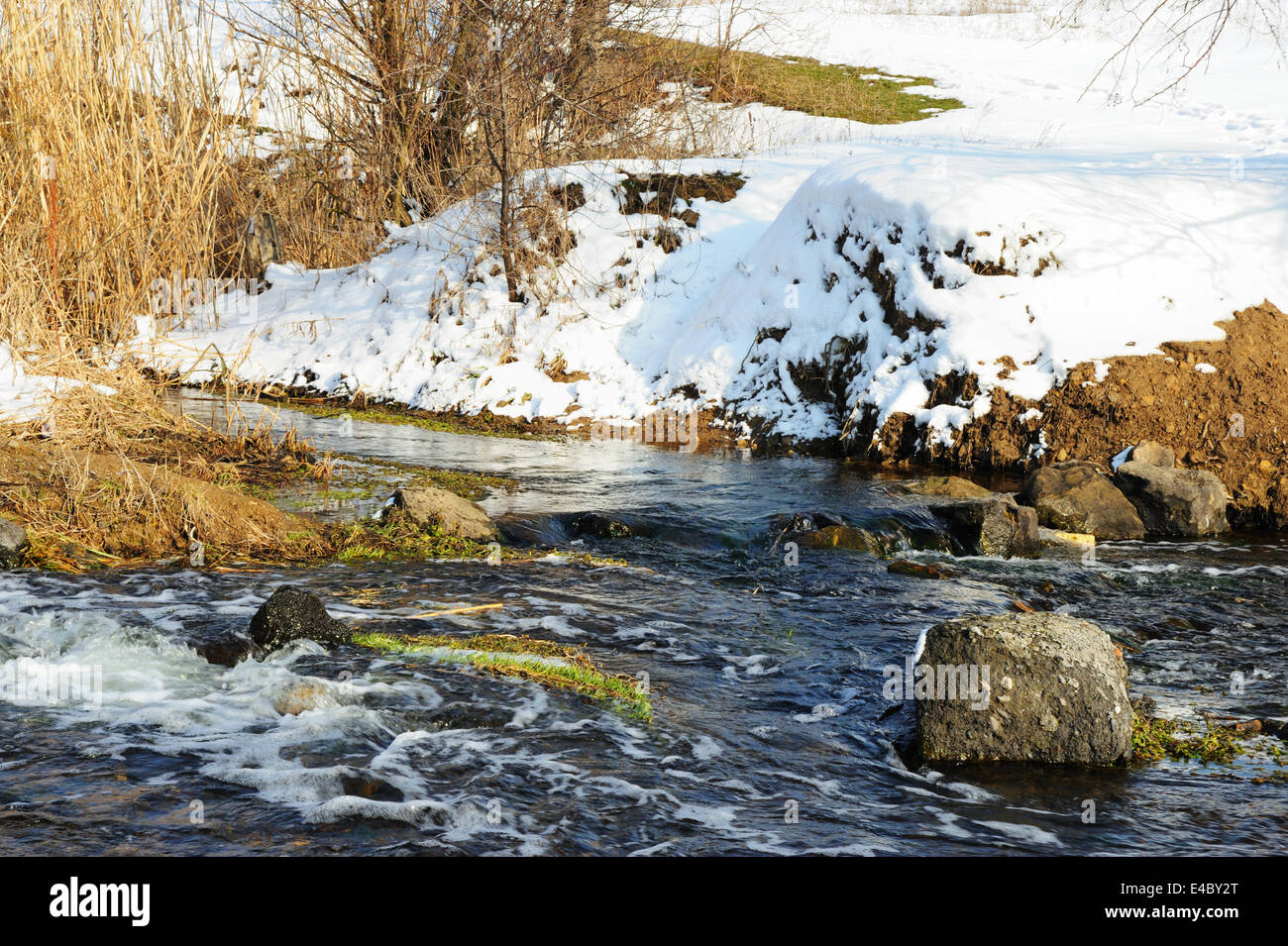 fiume della sorgente Foto Stock