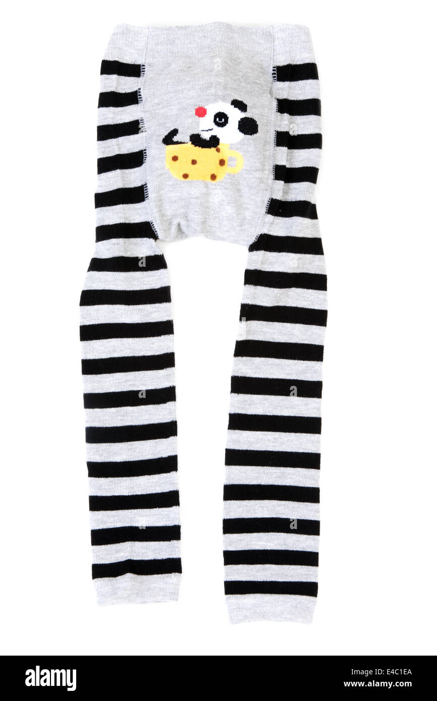 Baby collant a righe con il pattern Foto Stock