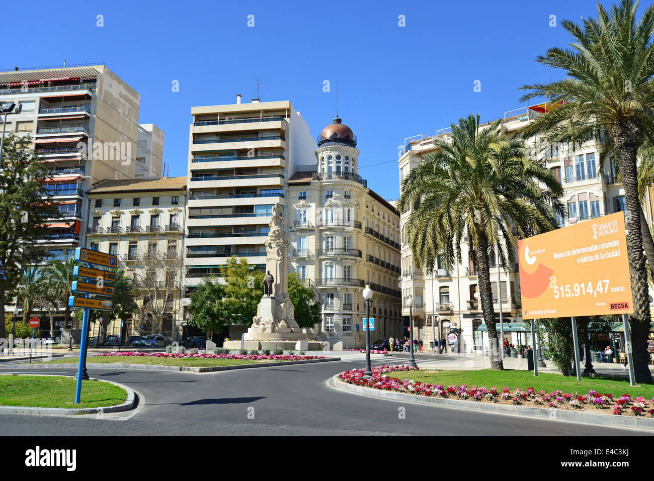 Av Conde de vallellano, Alicante, Costa Blanca, Alicante provincia, il Regno di Spagna Foto Stock