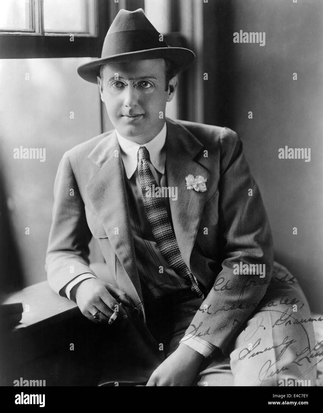 Jesse Lasky (1880-1958), Americana Pioneer Motion Picture produrre chiave e fondatore di Paramount Pictures, Ritratto, circa 1910's Foto Stock