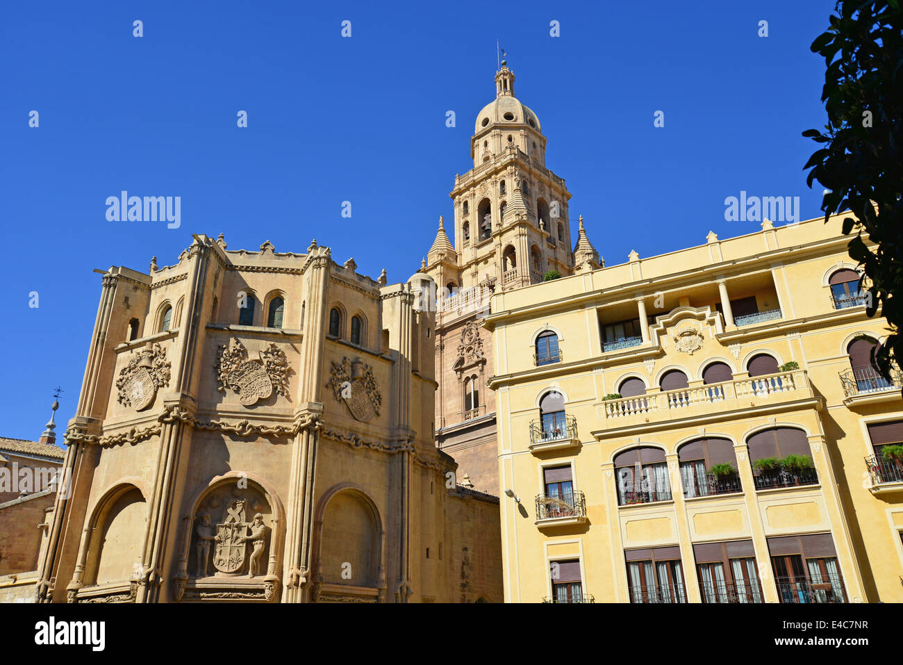Cattedrale di Murcia, Plaza Il Cardinale Belluga, Murcia, La regione di Murcia, il Regno di Spagna Foto Stock