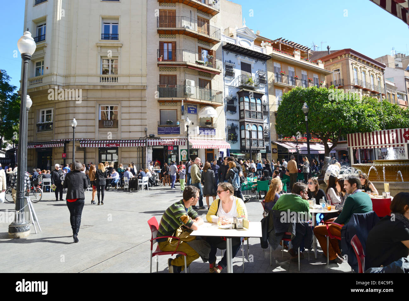 Plaza de Las Flores, Murcia, nella regione di Murcia, il Regno di Spagna Foto Stock