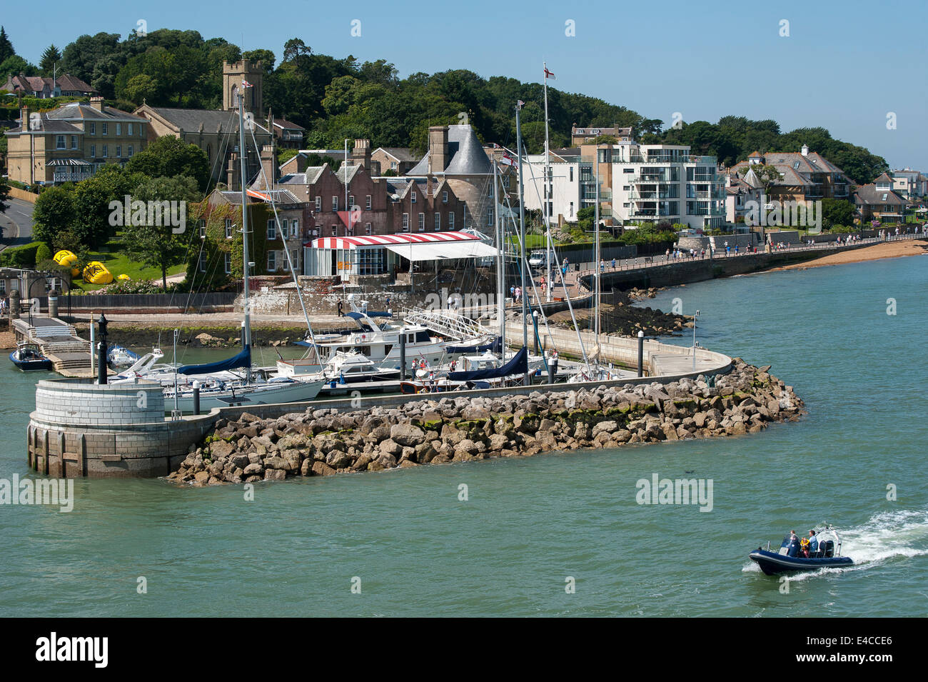 Bellissima vista di Cowes sull'Isola di Wight in Inghilterra. Foto Stock