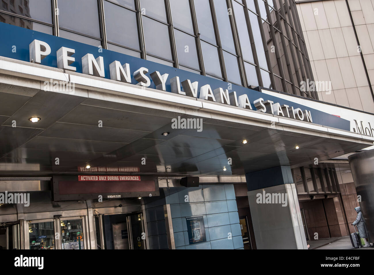 Pennsylvania Station è raffigurato nella città di New York borough di Manhattan, NY Foto Stock