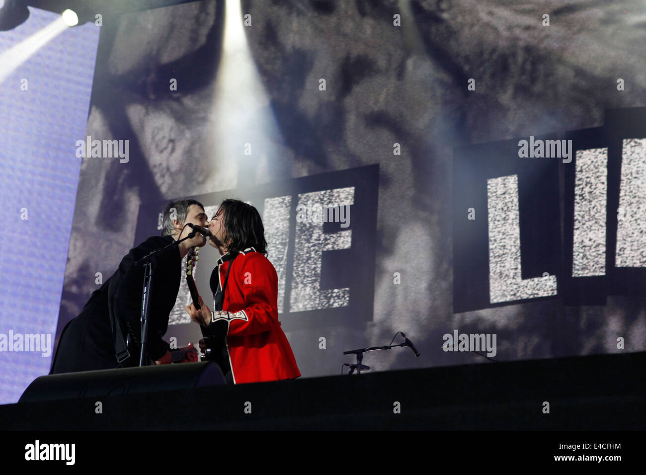 The Libertines suonare dal vivo in Hyde Park a Barclaycard presenta British Summer Time Hyde Park Foto Stock