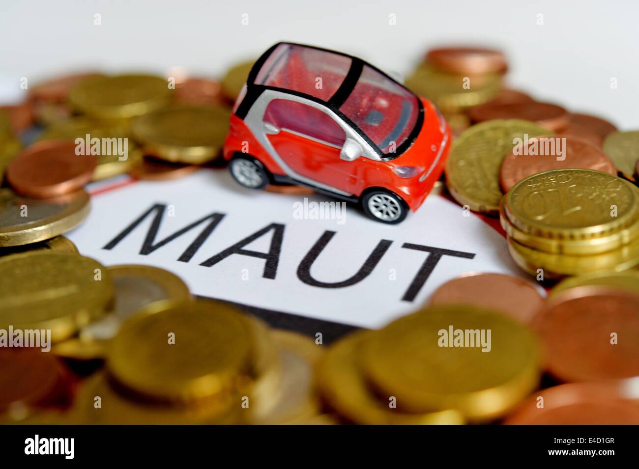 Immagine simbolica per l'auto con pedaggio in Germania, 08.Luglio 2014. Foto: Frank può Foto Stock