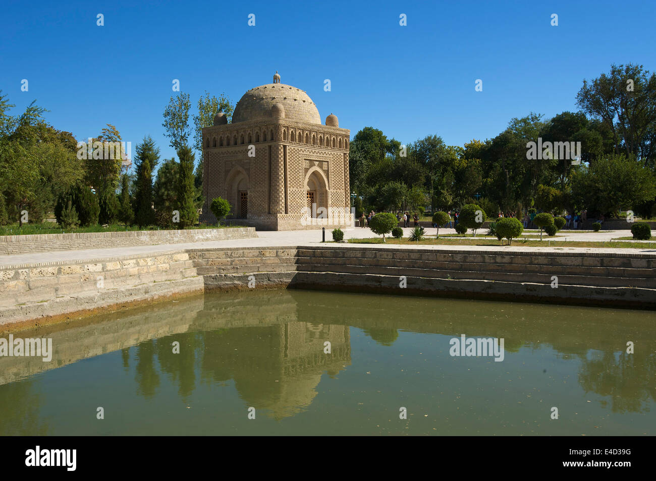 Mausoleo di Ismail Samani, Samanid Mausoleo, Bukhara, Uzbekistan Foto Stock