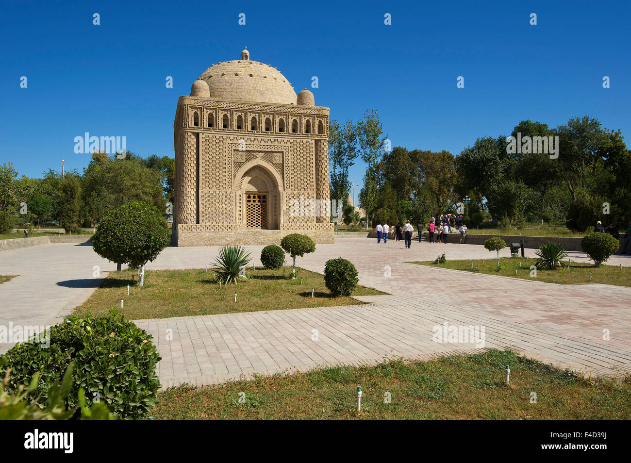 Mausoleo di Ismail Samani, Samanid Mausoleo, Bukhara, Uzbekistan Foto Stock