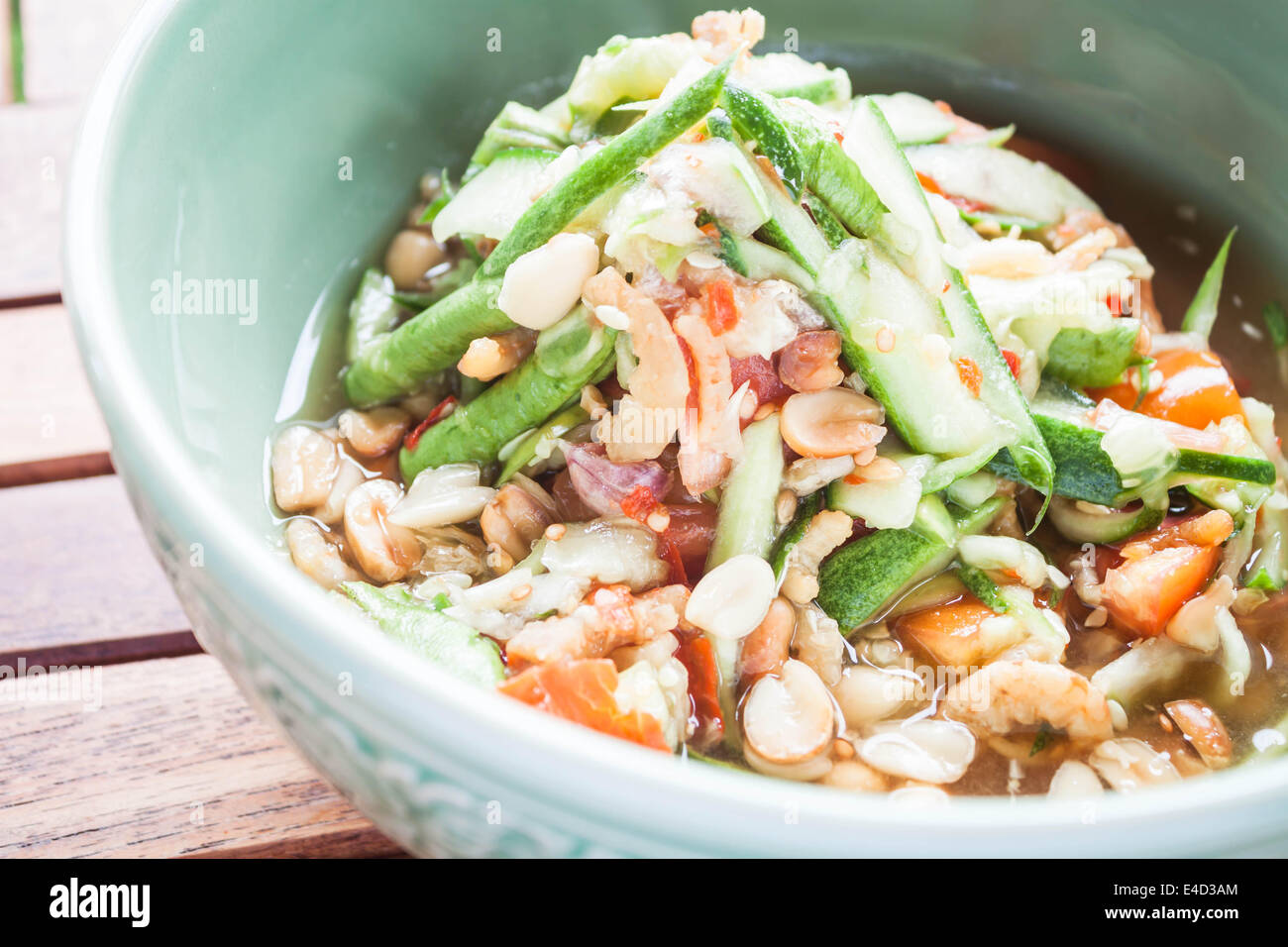 Stile Thailandese di cetriolo insalata piccante, stock photo Foto Stock