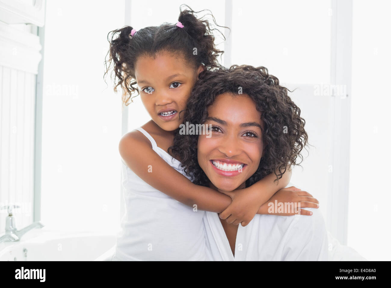 Bella madre con sua figlia Foto Stock