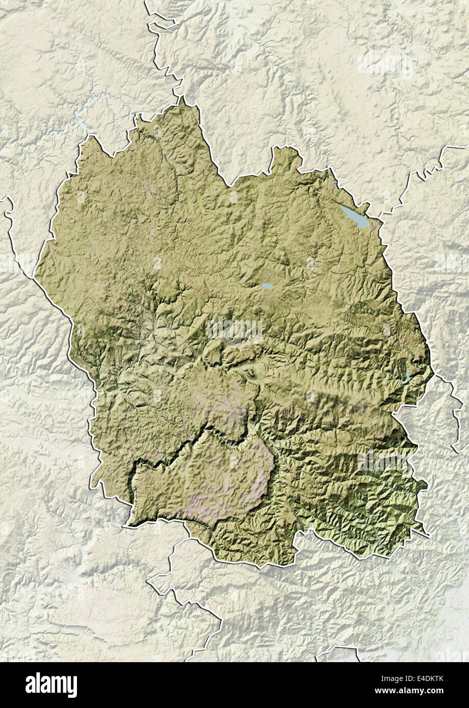 Dipartimento della Lozère, Francia, Mappa di sfiato Foto Stock