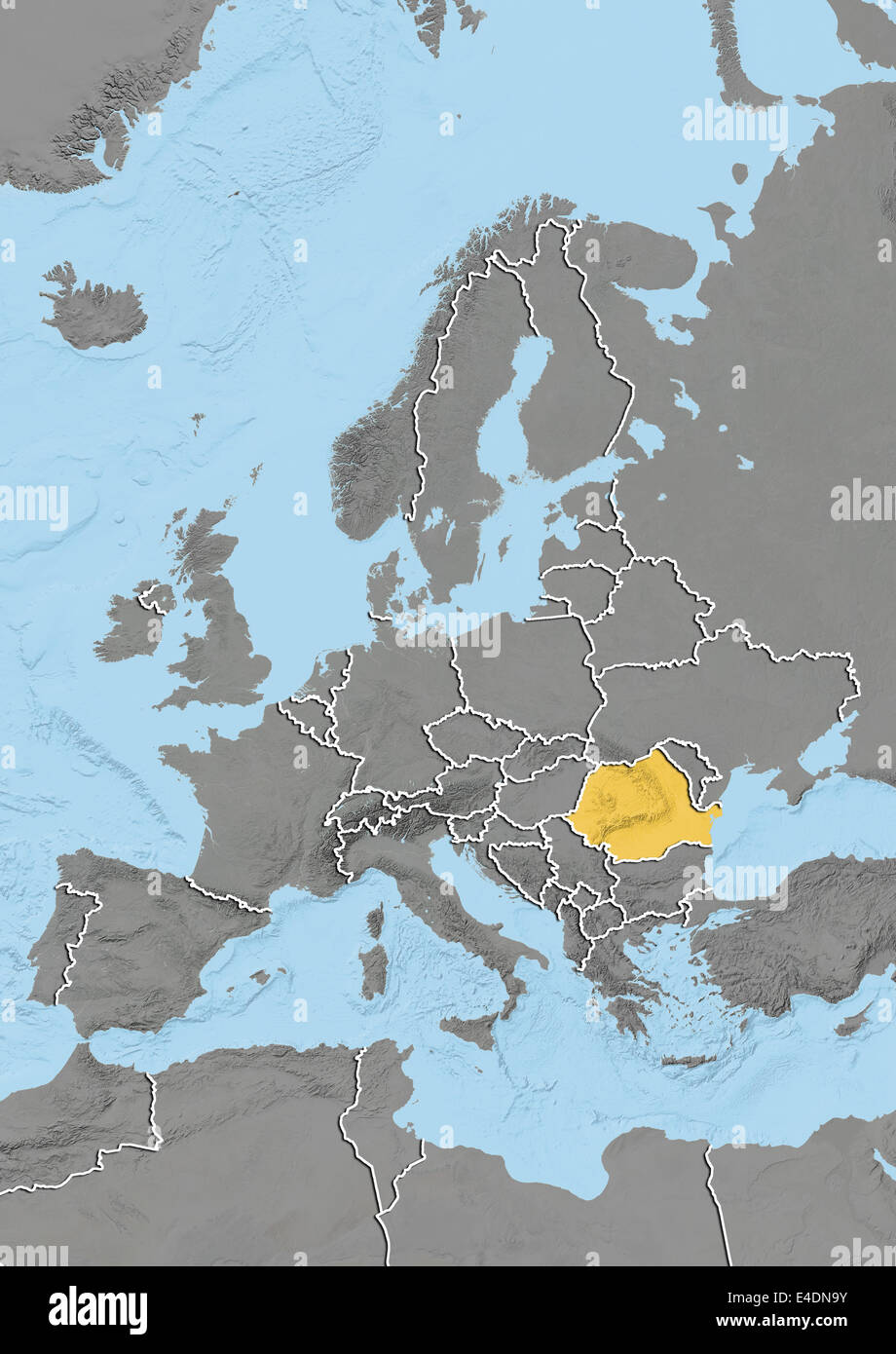 La Romania, Mappa di sfiato Foto Stock