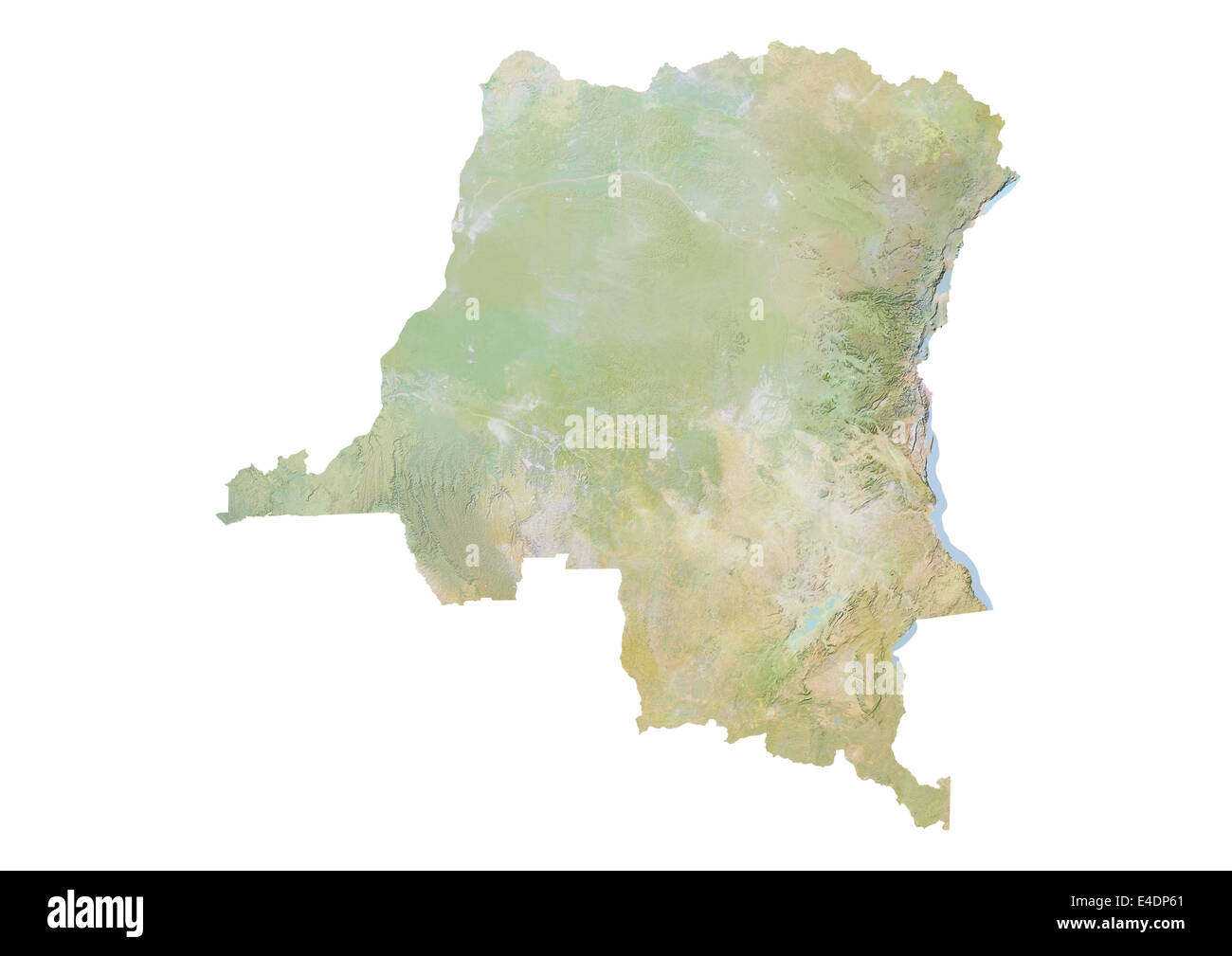 Repubblica democratica del Congo, Mappa di sfiato Foto Stock