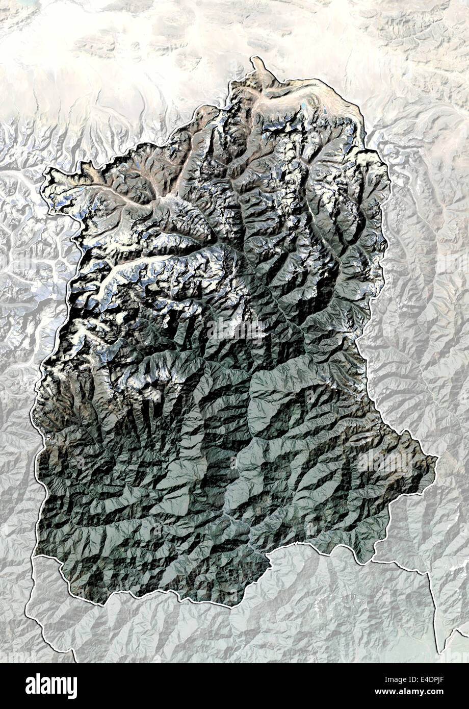 Stato del Sikkim, India, Mappa di sfiato Foto Stock
