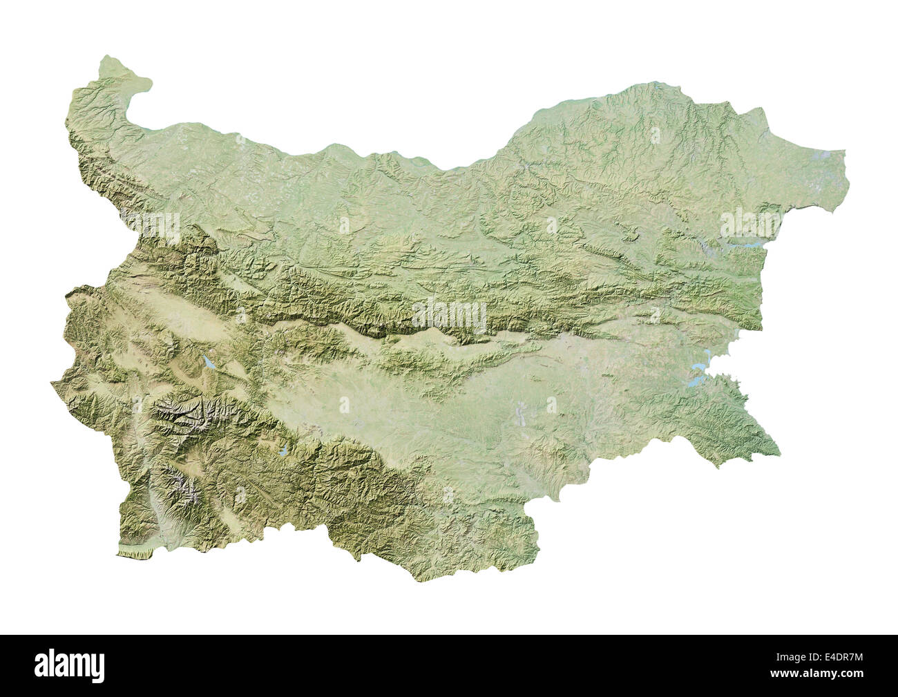 La Bulgaria, Mappa di sfiato Foto Stock