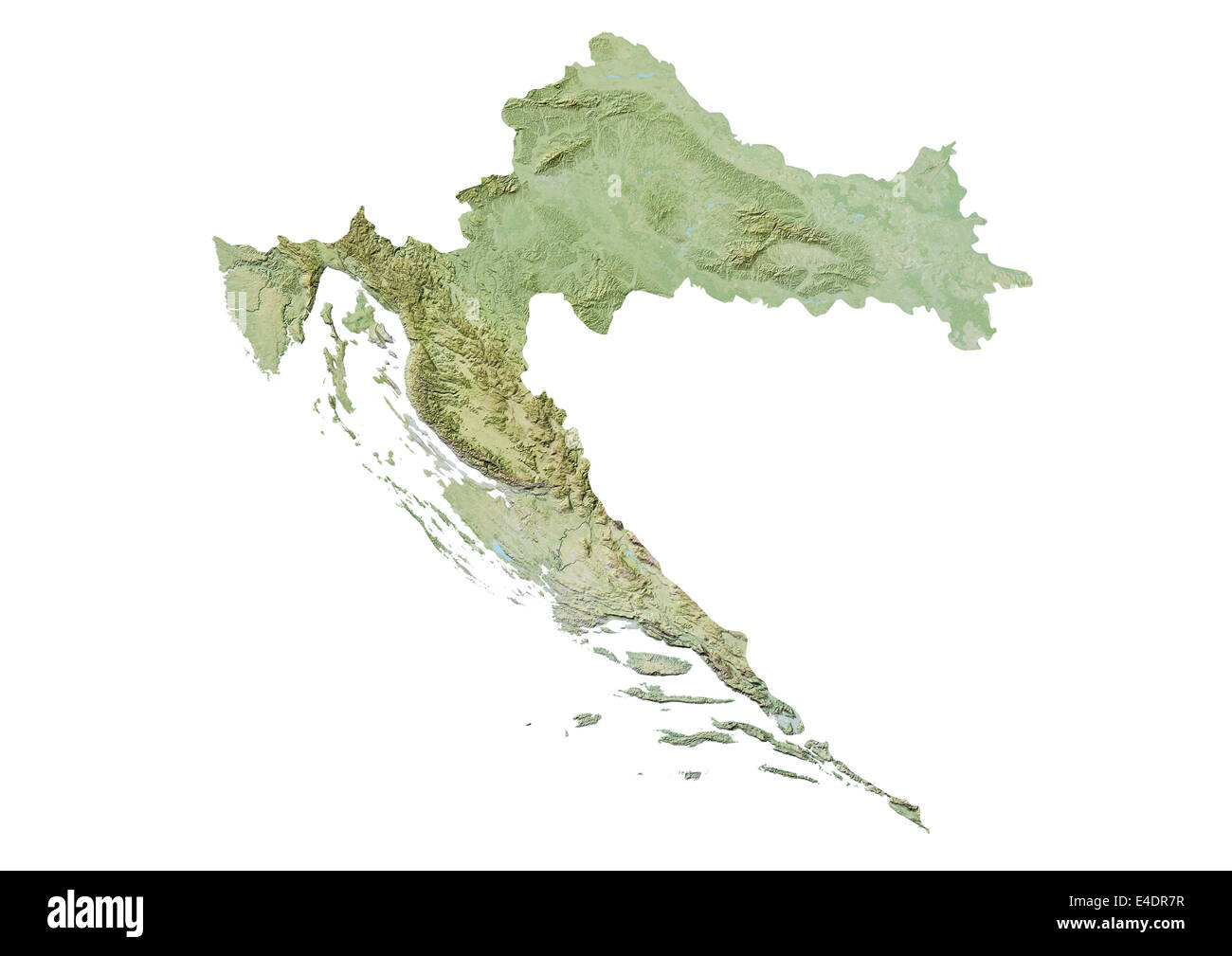 Croazia, Mappa di sfiato Foto Stock