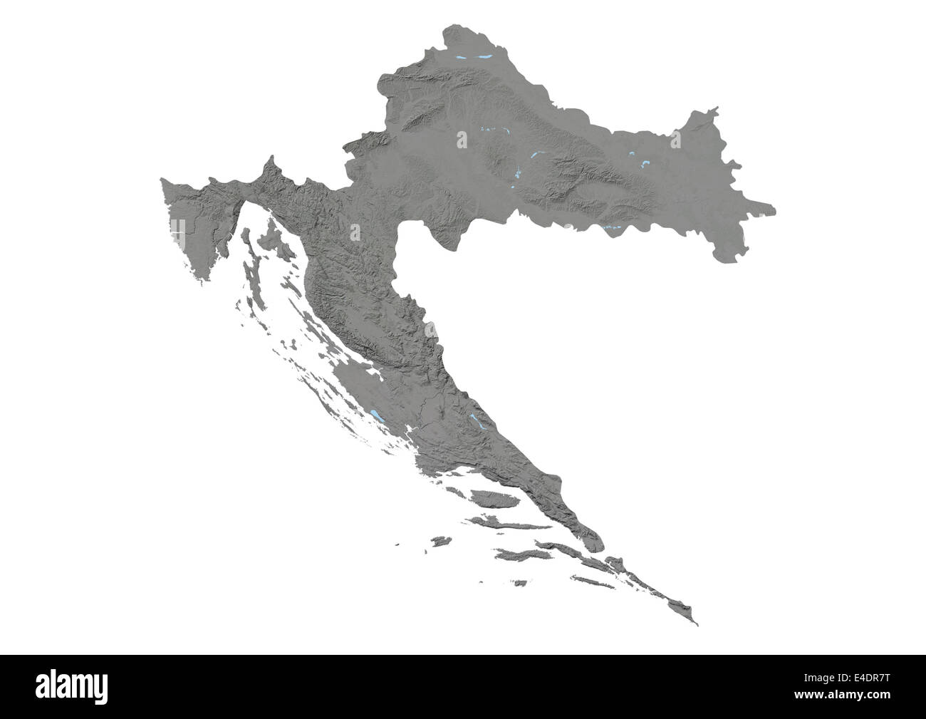Croazia, Mappa di sfiato Foto Stock