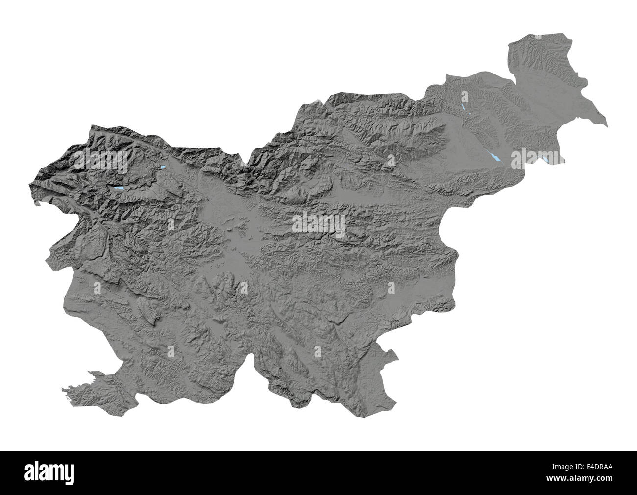 La Slovenia, Mappa di sfiato Foto Stock