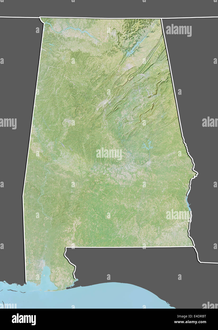 Stato dell'Alabama, Stati Uniti, Mappa di sfiato Foto Stock