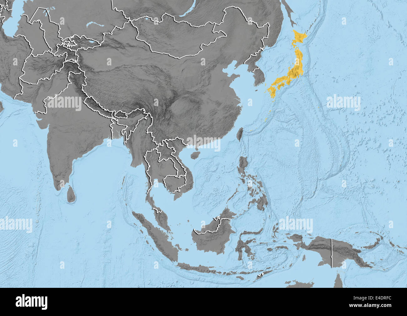 In Giappone, Mappa di sfiato Foto Stock