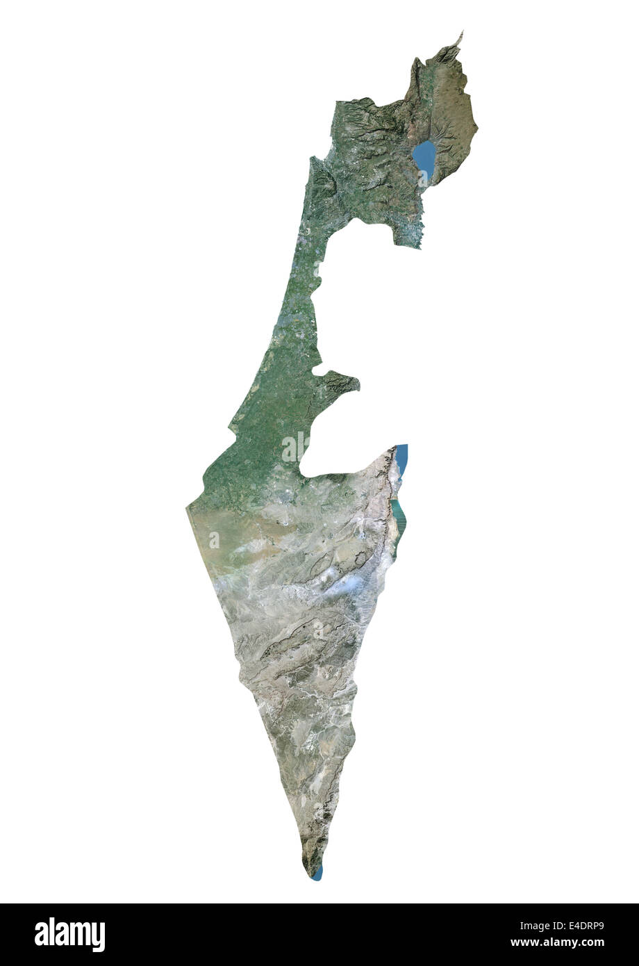 Israele, immagine satellitare Foto Stock