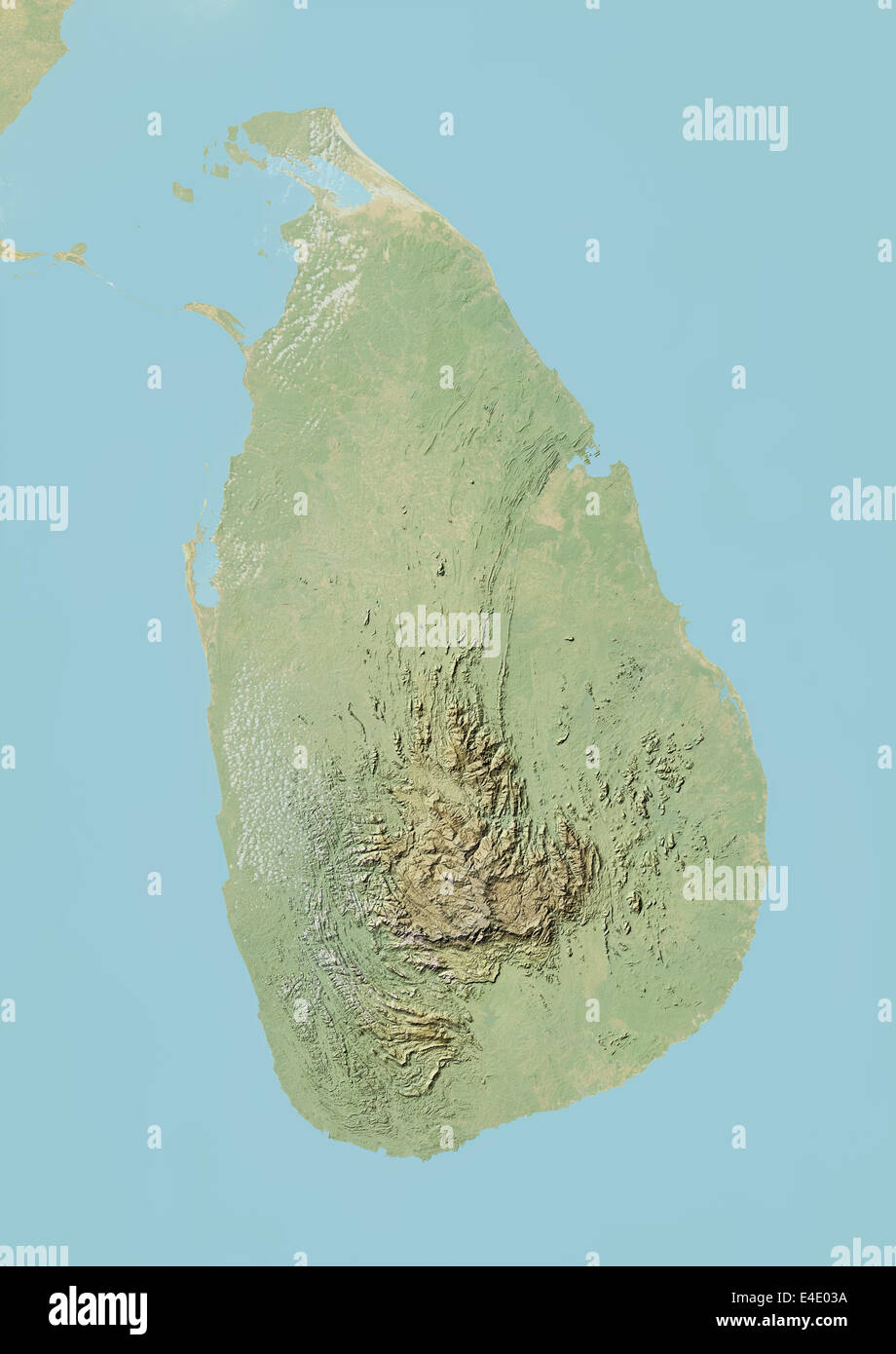 Sri Lanka, Mappa di sfiato Foto Stock