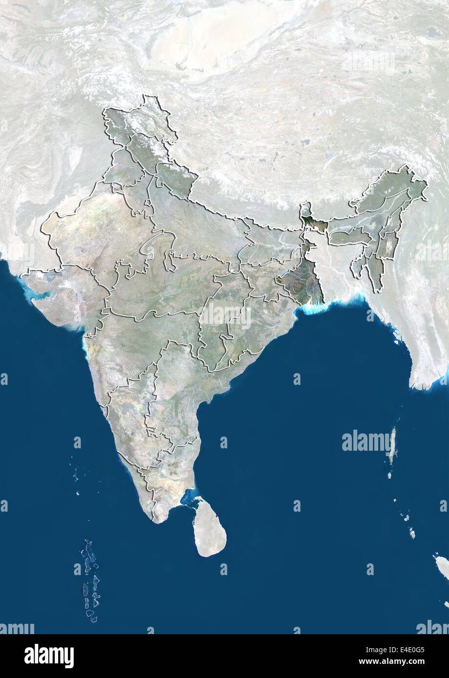 Mappa del bengala occidentale immagini e fotografie stock ad alta