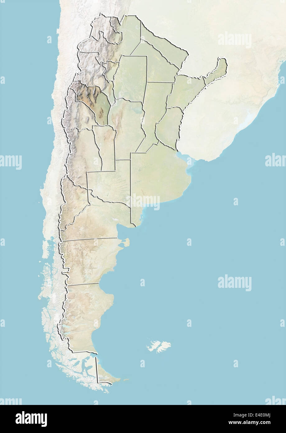 In Argentina e in provincia di La Rioja, Mappa di sfiato Foto Stock