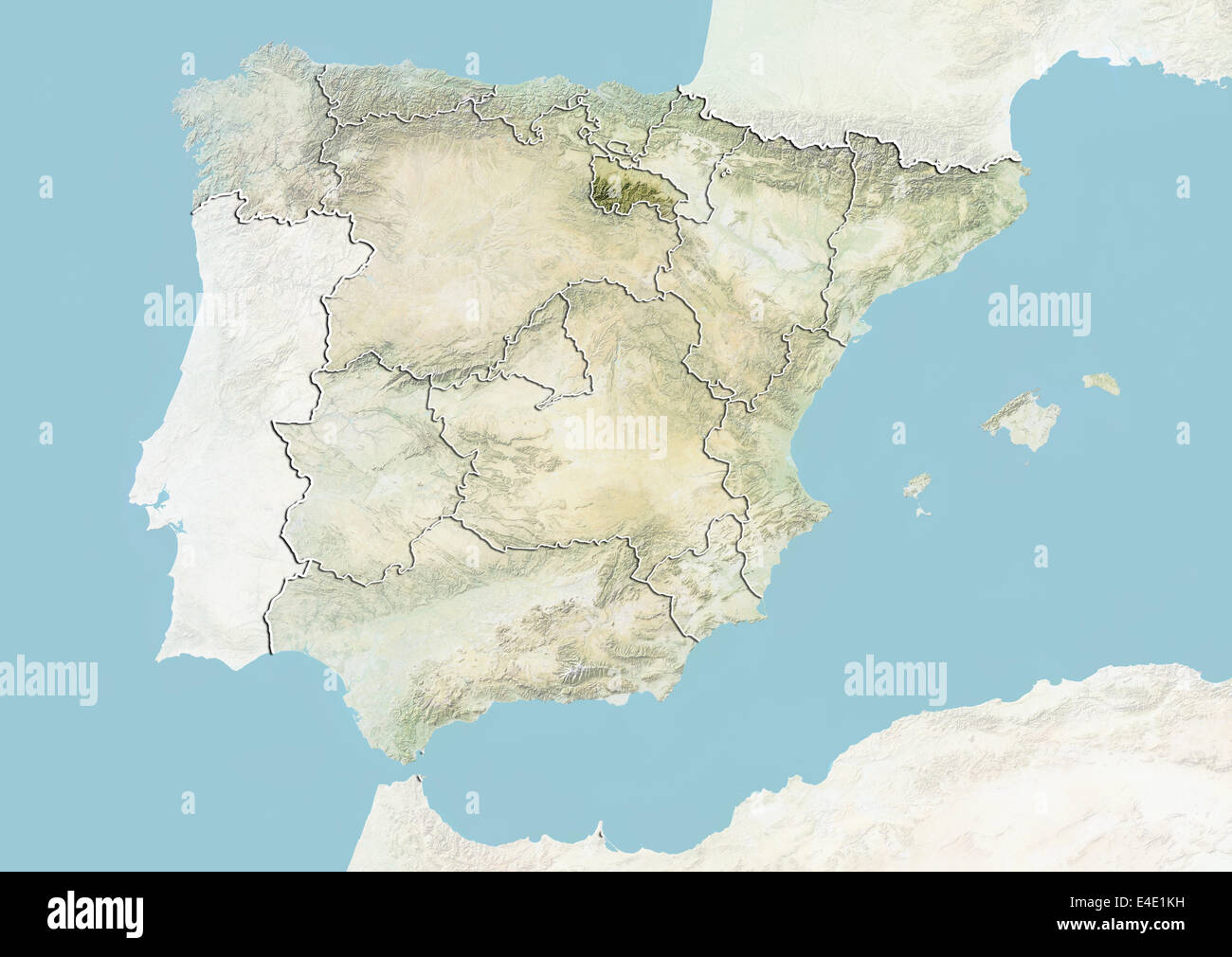 La Spagna e la regione della Rioja, Mappa di sfiato Foto Stock