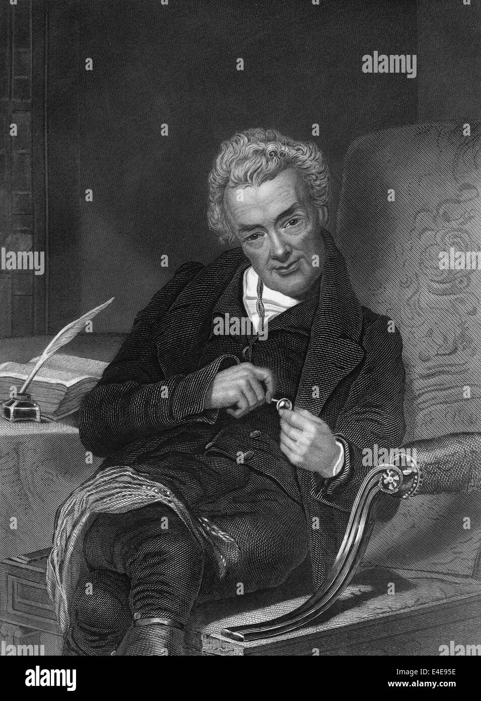 William Wilberforce, 1759 - 1833, un politico inglese, filantropo e un leader del movimento di abolire la tratta degli schiavi Foto Stock