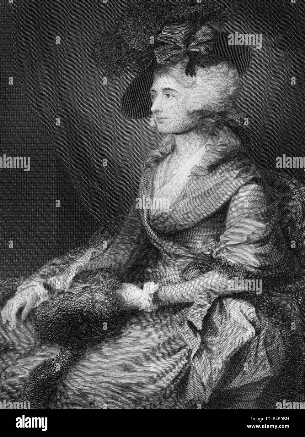 Sarah Siddons, 1755 - 1831, l'attrice gallese, Foto Stock