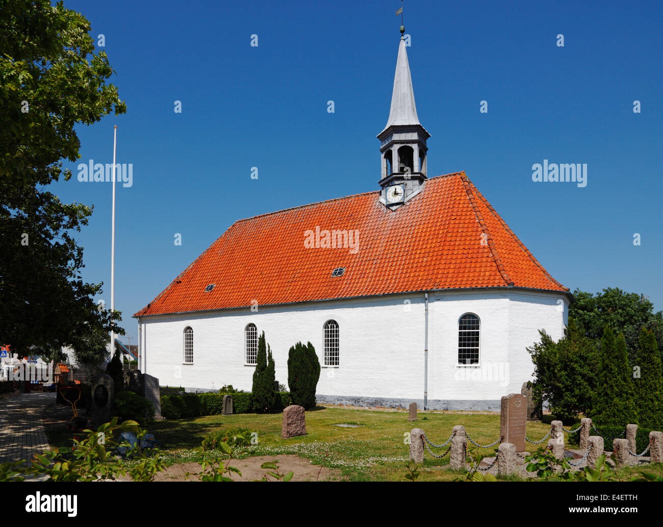 Gilleleje Chiesa Nord Zelanda, Danimarca Foto Stock