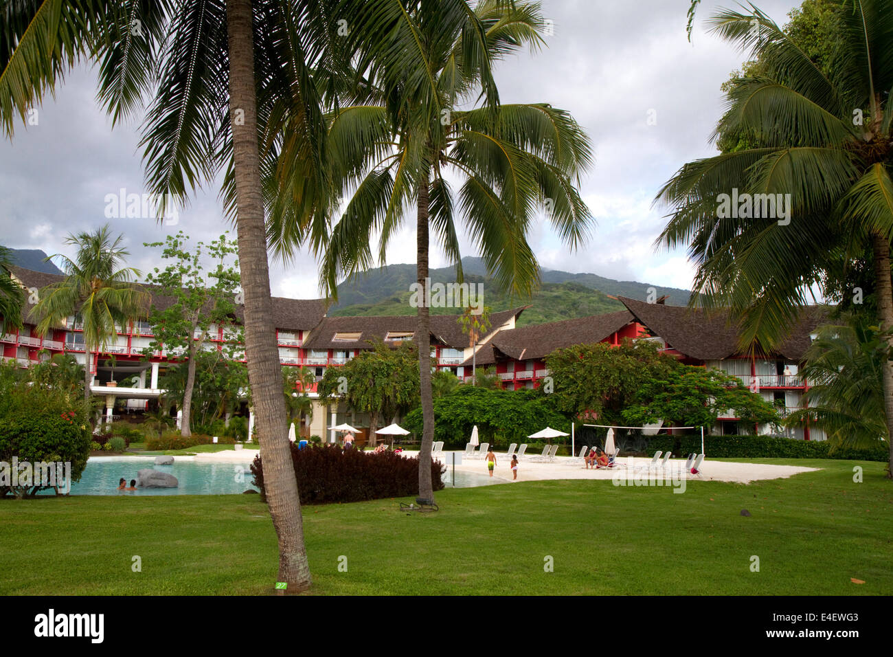 Meridien Hotel sull'isola di Tahiti, Polinesia francese. Foto Stock