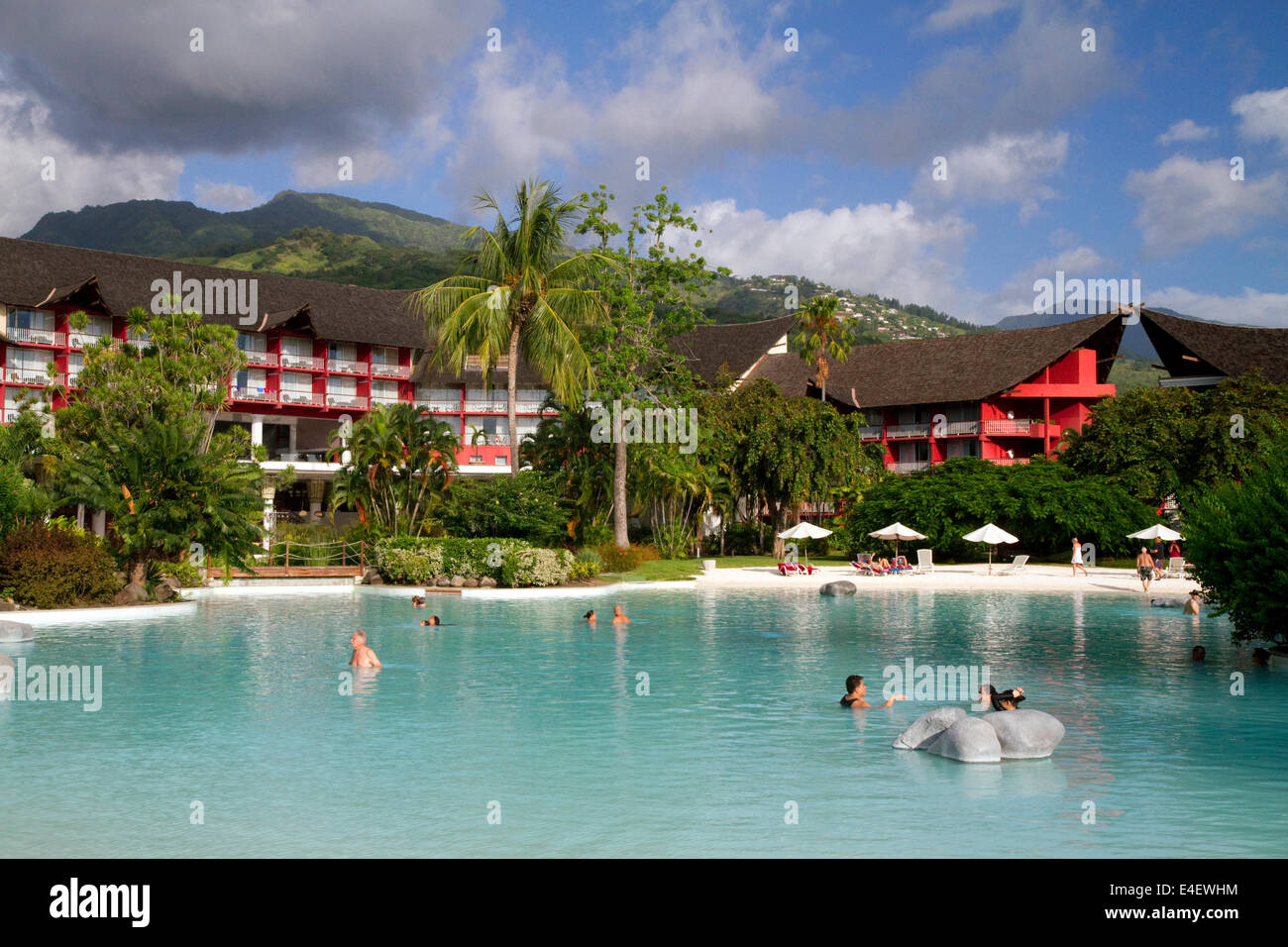 Meridien Hotel sull'isola di Tahiti, Polinesia francese. Foto Stock