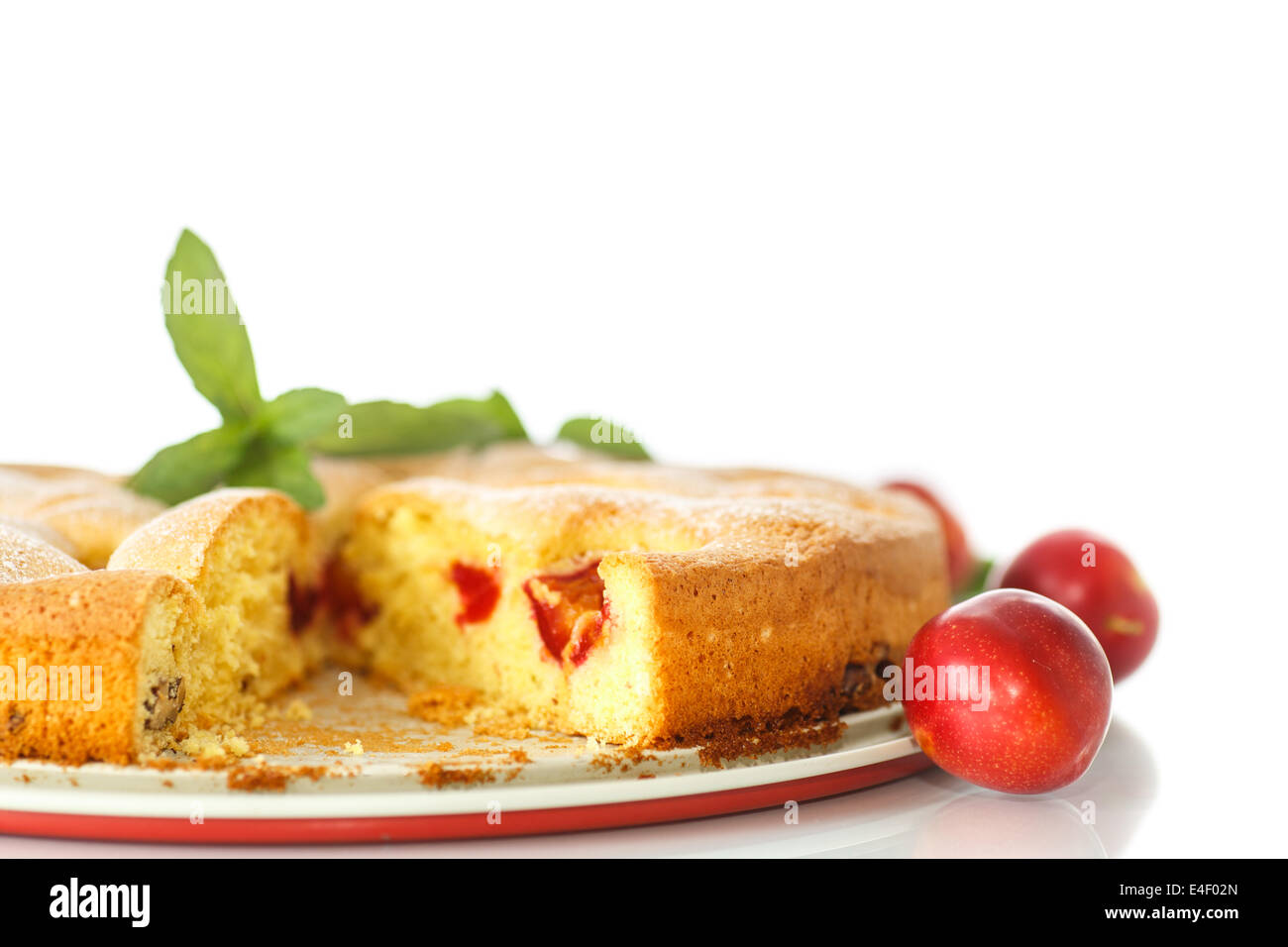 Torta di biscotti con cherry prugne e dadi Foto Stock