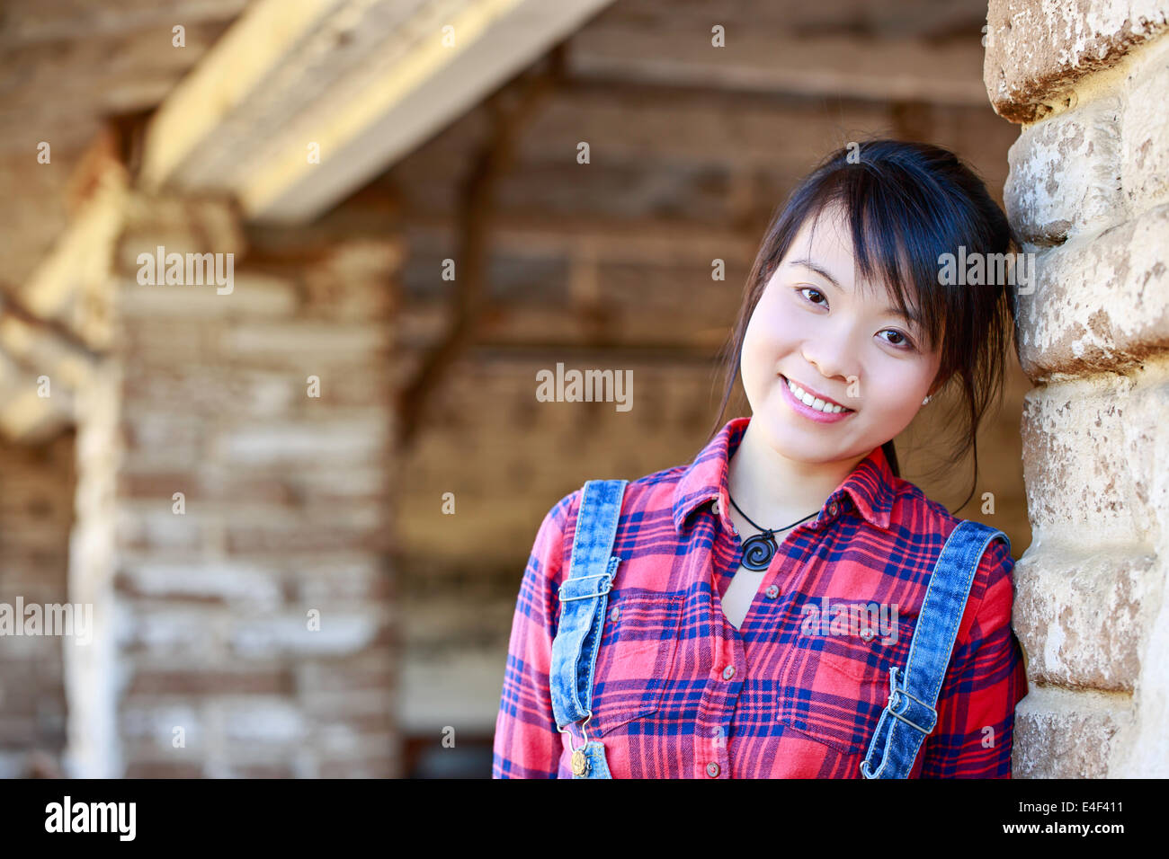 Ragazza asiatica ritratto Foto Stock