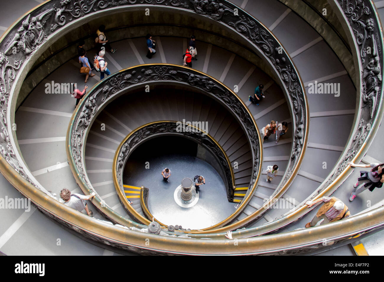 La scala a spirale nel Museo del Vaticano Foto Stock